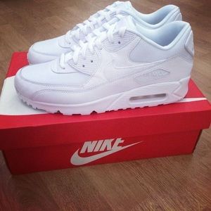 Nike AirMax 90 triple white leather